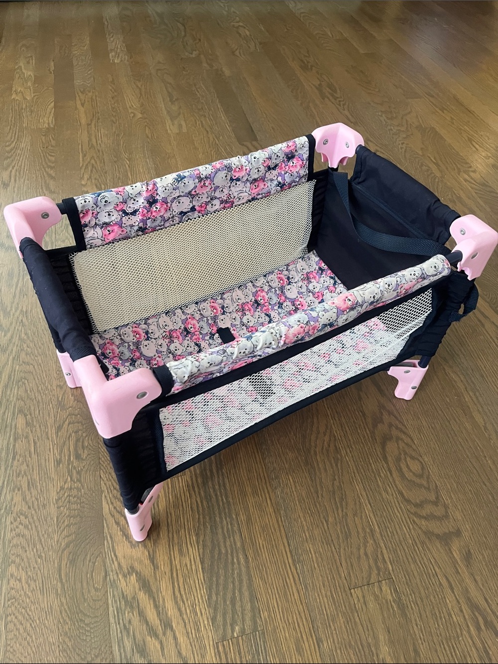 Baby Doll Crib with Teddy Bear Theme